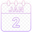 January Date Calendar Icon