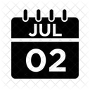 2 July July July Date Icon