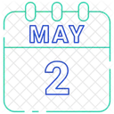 May Calendar Date Icon