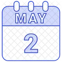 May Calendar Date Icon