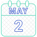 May Calendar Date Icon