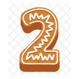 2 Number Cookies  Icon