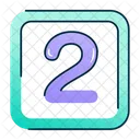 2 Number 2 Number Icon