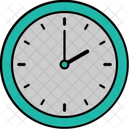 2 Oclock Analog Clock  Icon