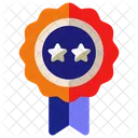 2 Star Badge  Icon