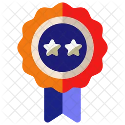 2 Star Badge  Icon
