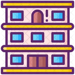 2 Story Building  Icon