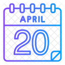 20 de abril  Ícone