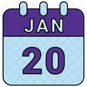 20 de enero  Icono