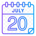 20 de julho  Ícone