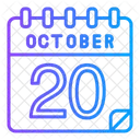 20 de octubre  Icono