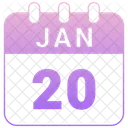 20 Janvier Date Icon