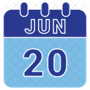 June Date Calendar Icon