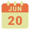 June Date Calendar Icon