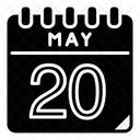 Mai 20 Mai Kalendertag Symbol