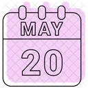 May Calendar Date Icon