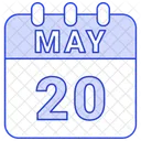 May Calendar Date Icon