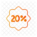 20 Percent 20 Discount Icon