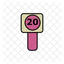 20 Speed Limit  Icon