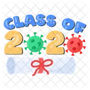 2020 Class 2020 Graduate Covid Graduate Icône