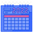 Calendário 2022  Ícone