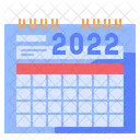 Calendário 2022  Ícone