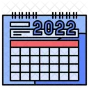 Calendário 2022  Ícone