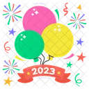 2023 balloons  Icon