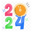 2024 Countdown New Year Timer Year 2024 アイコン