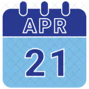 21 April April 21 21 Date Icon