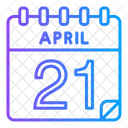 21 de abril  Ícone