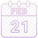 21 de febrero  Icono