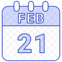 21 de febrero  Icono