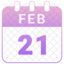 21 de febrero  Icono