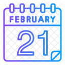 21 de febrero  Icono