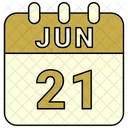 June Date Calendar Icon