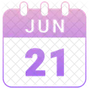 June Date Calendar Icon