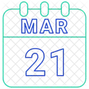 Marz Datum Kalender Symbol