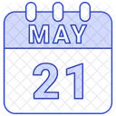 May Calendar Date Icon