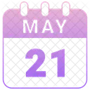 May Calendar Date Icon