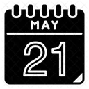May May 21 Calendar Day Icon