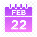 Feb Woche Zeit Symbol