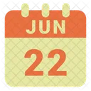 June Date Calendar Icon