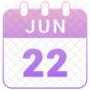 June Date Calendar Icon