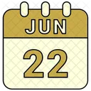 June Date Calendar Icon