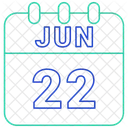 June Date Calendar Icon