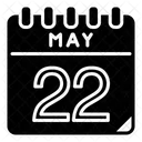 Mai 22 Mai Kalendertag Symbol