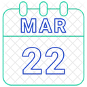 Marz Datum Kalender Symbol