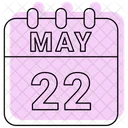 May Calendar Date Icon