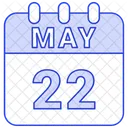 May Calendar Date Icon